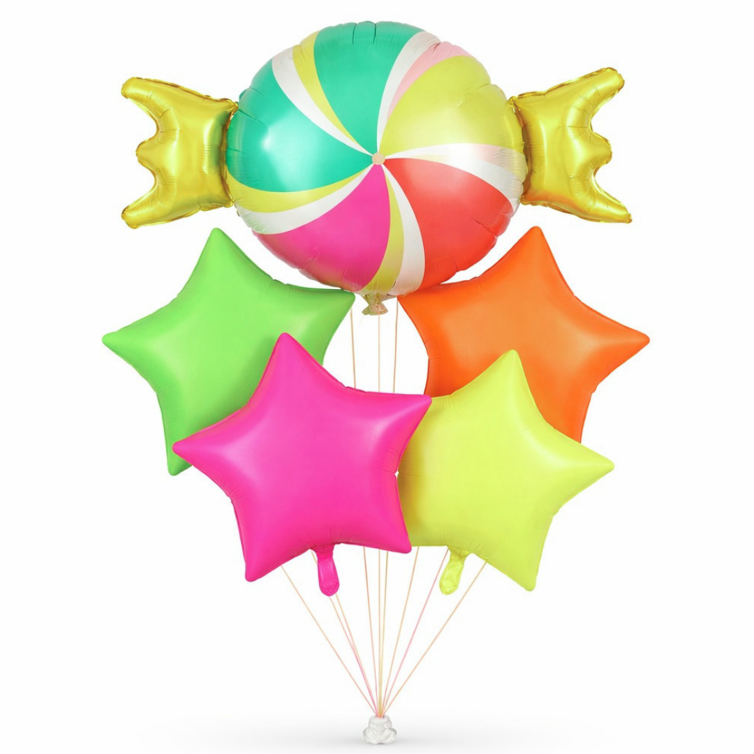 Candy Theme Foil Balloons - 5PC
