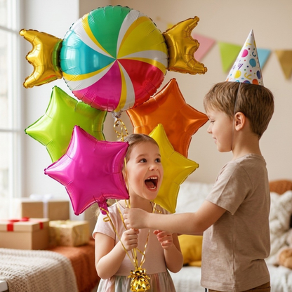 Candy Theme Foil Balloons - 5PC