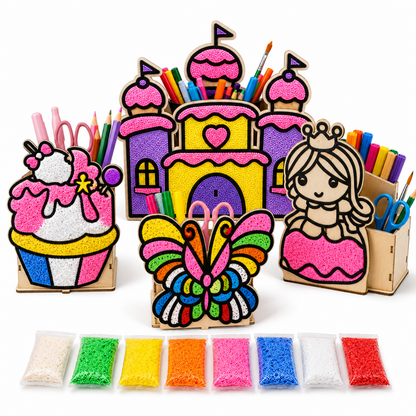 DIY Pen Stand Clay Painting Combo - Pack of 4 for Kids | Wanna Party - Image 2