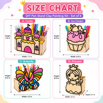 DIY Pen Stand Clay Painting Combo - Pack of 4 for Kids | Wanna Party - Image 9