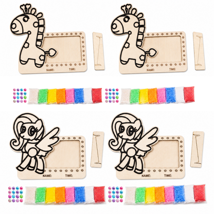 DIY Photo Frame Clay Painting Combo - Pack of 4 for Kids | Wanna Party - Image 2