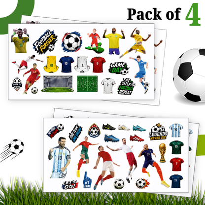 "Soccer Stickers 4 Sheets - Football Party Favors | Wanna Party" - Image 5