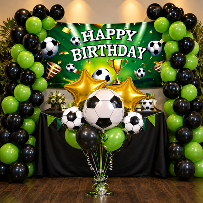 Soccer Theme Birthday Decoration Combo - 26PC