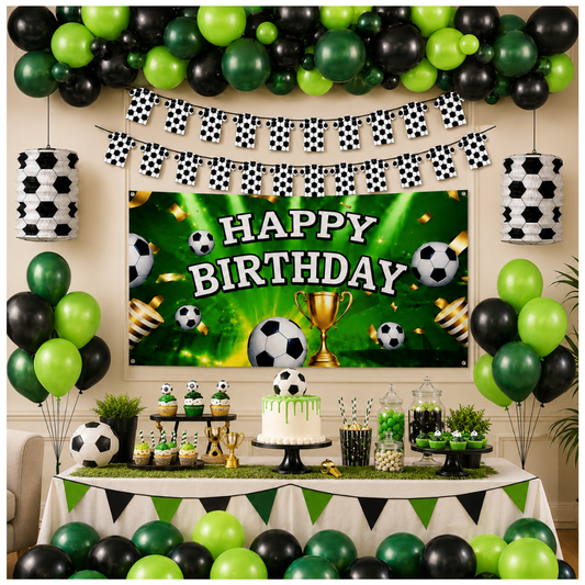 Soccer Theme Birthday Decoration Kit - 25PC