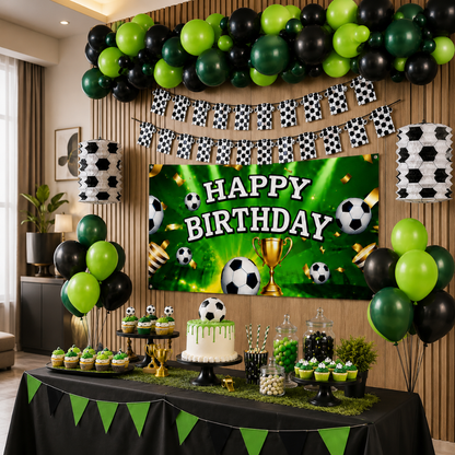 Soccer Theme Birthday Decoration Kit - 25PC