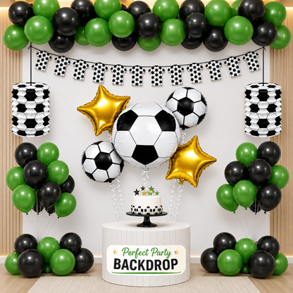 Soccer Theme Birthday Decoration Combo - 28PC