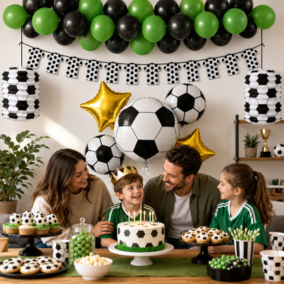 Soccer Theme Birthday Decoration Combo - 28PC
