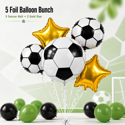 Soccer Theme Birthday Decoration Combo - 28PC
