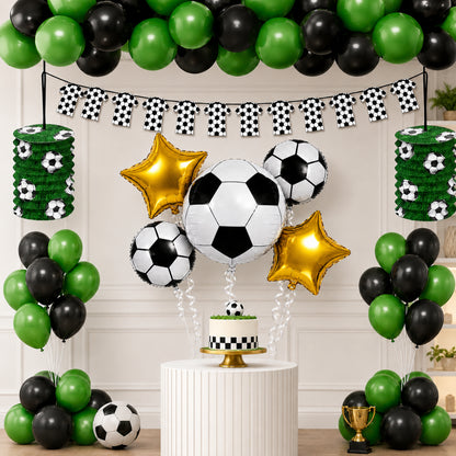 Soccer Theme Birthday Decoration Combo - 28PC