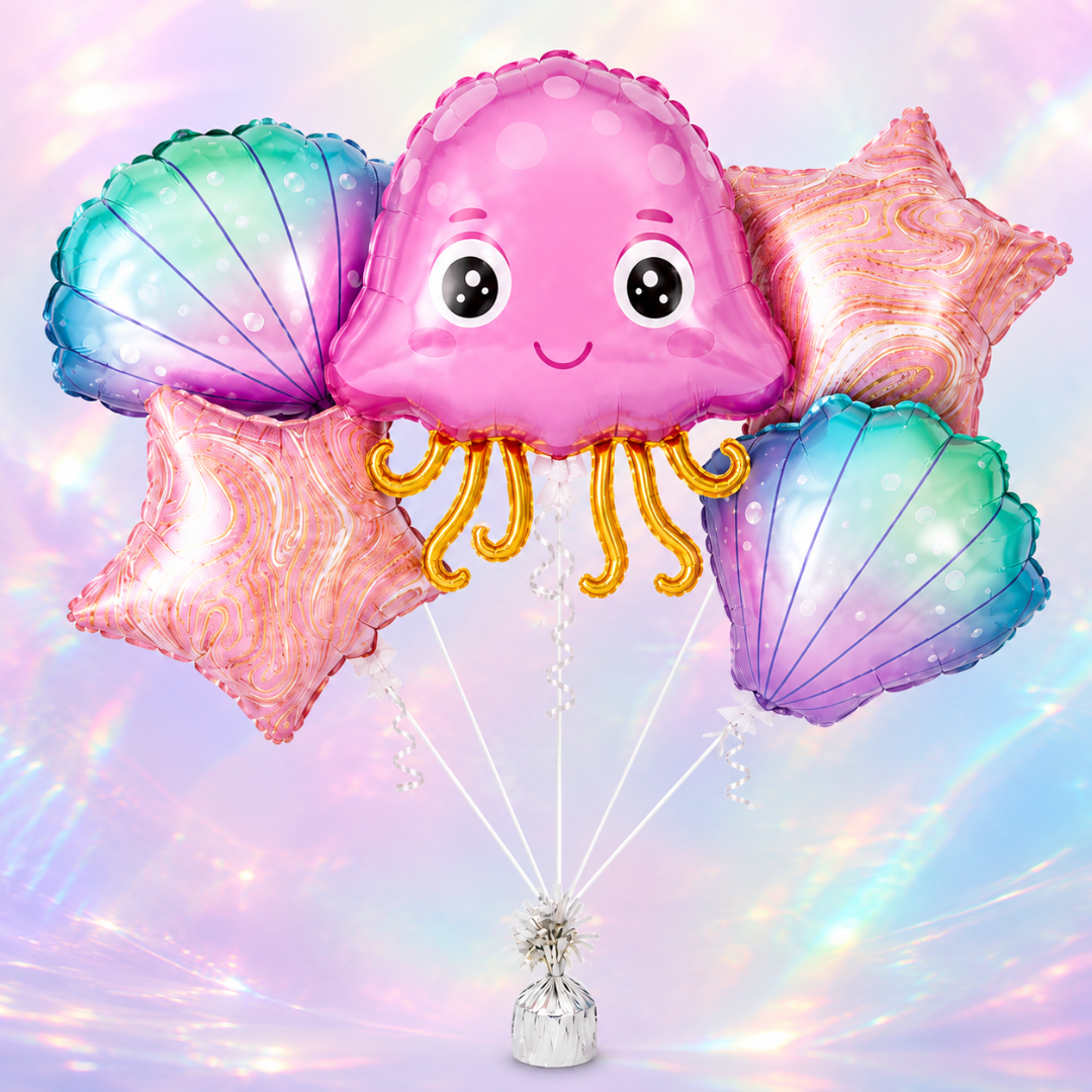 Mermaid Theme Birthday Decoration Combo - 27PC