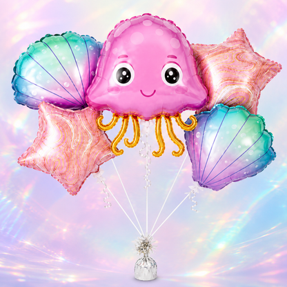 Mermaid Theme Birthday Decoration Combo - 27PC