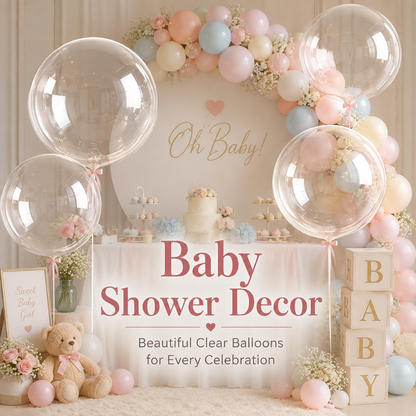 Transparent Bobo Balloons 20 Inch - 10PC