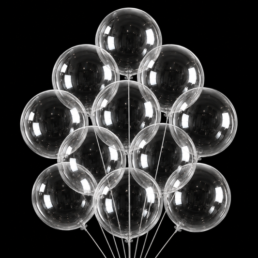 Transparent Bobo Balloons 20 Inch - 10PC