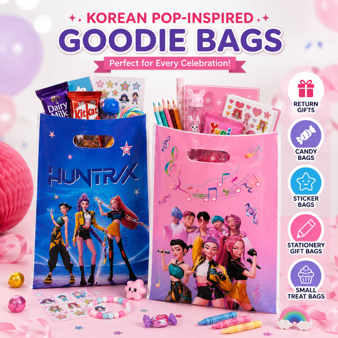 Blue Pink Korean Pop Goodie Bags - 20PC