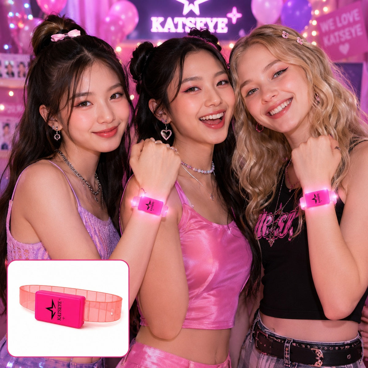 Katseye Inspired LED Wrist Band - 1PC