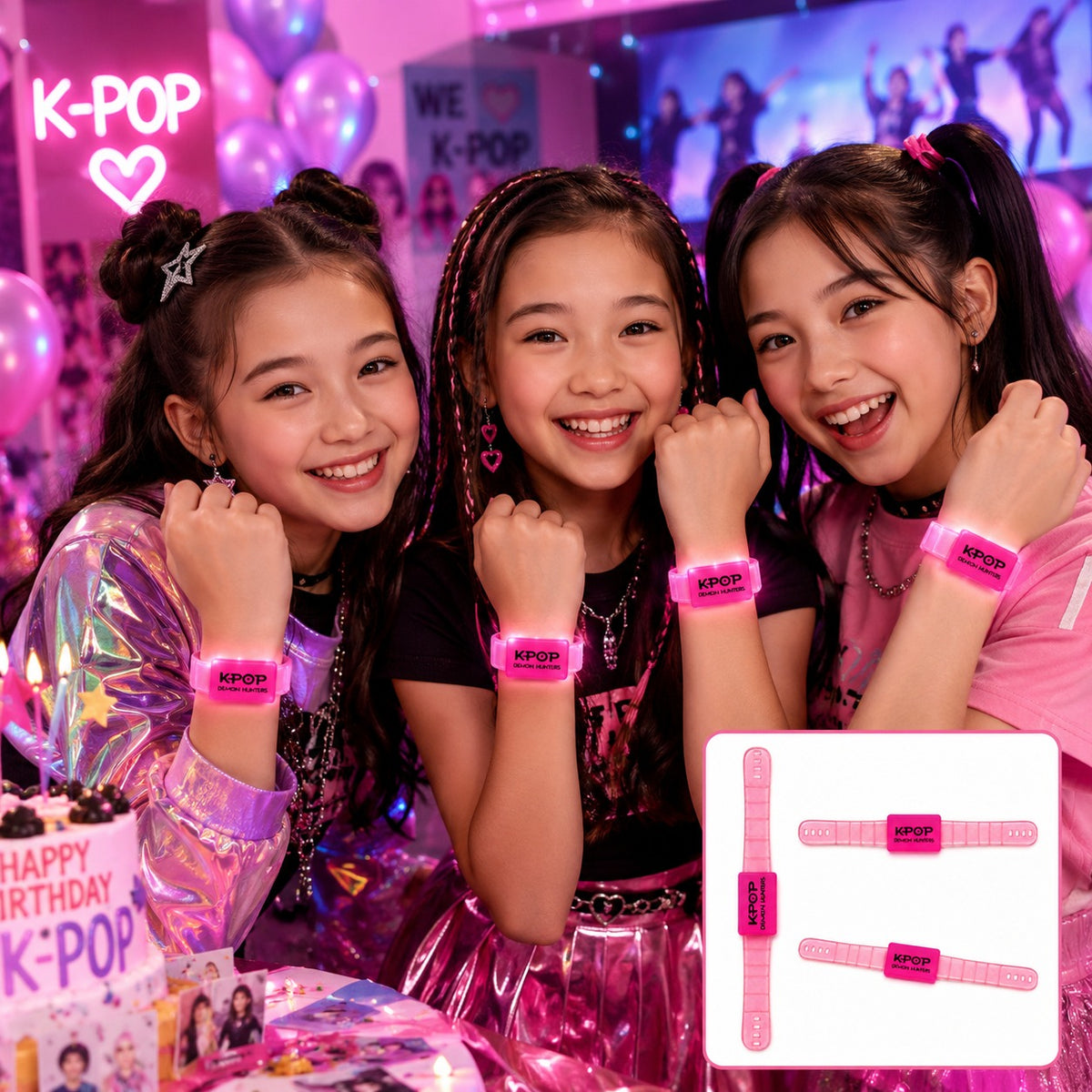 KPOP Demon Hunters LED Wrist Band - 1PC
