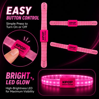 KPOP Demon Hunters LED Wrist Band - 1PC