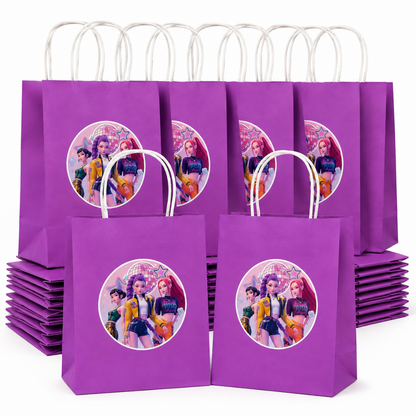 KPOP Purple Gift Bags - 12PC