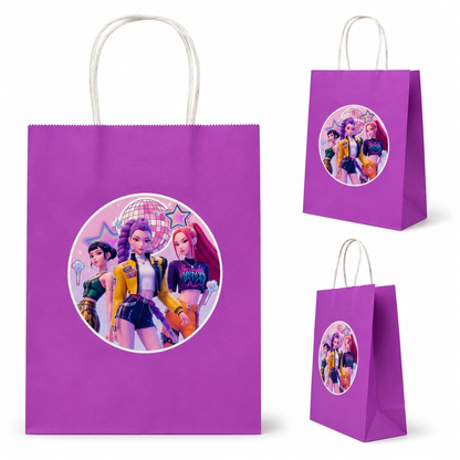 KPOP Purple Gift Bags - 12PC