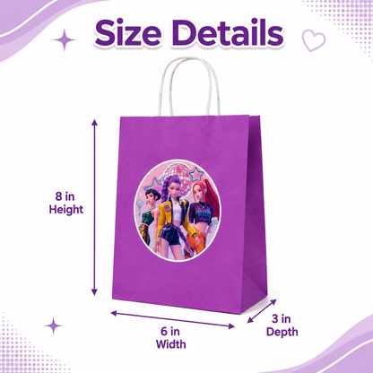 KPOP Purple Gift Bags - 12PC