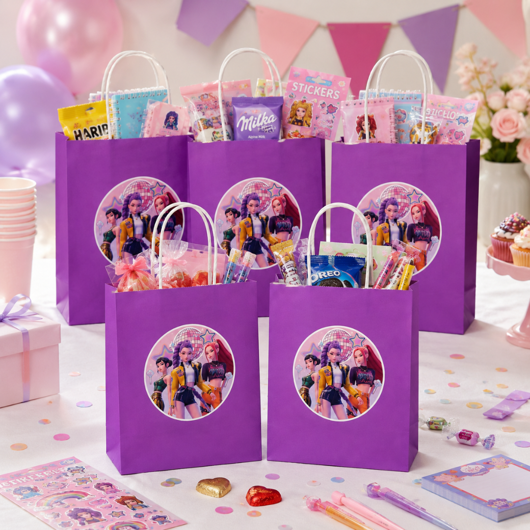 KPOP Purple Gift Bags - 12PC