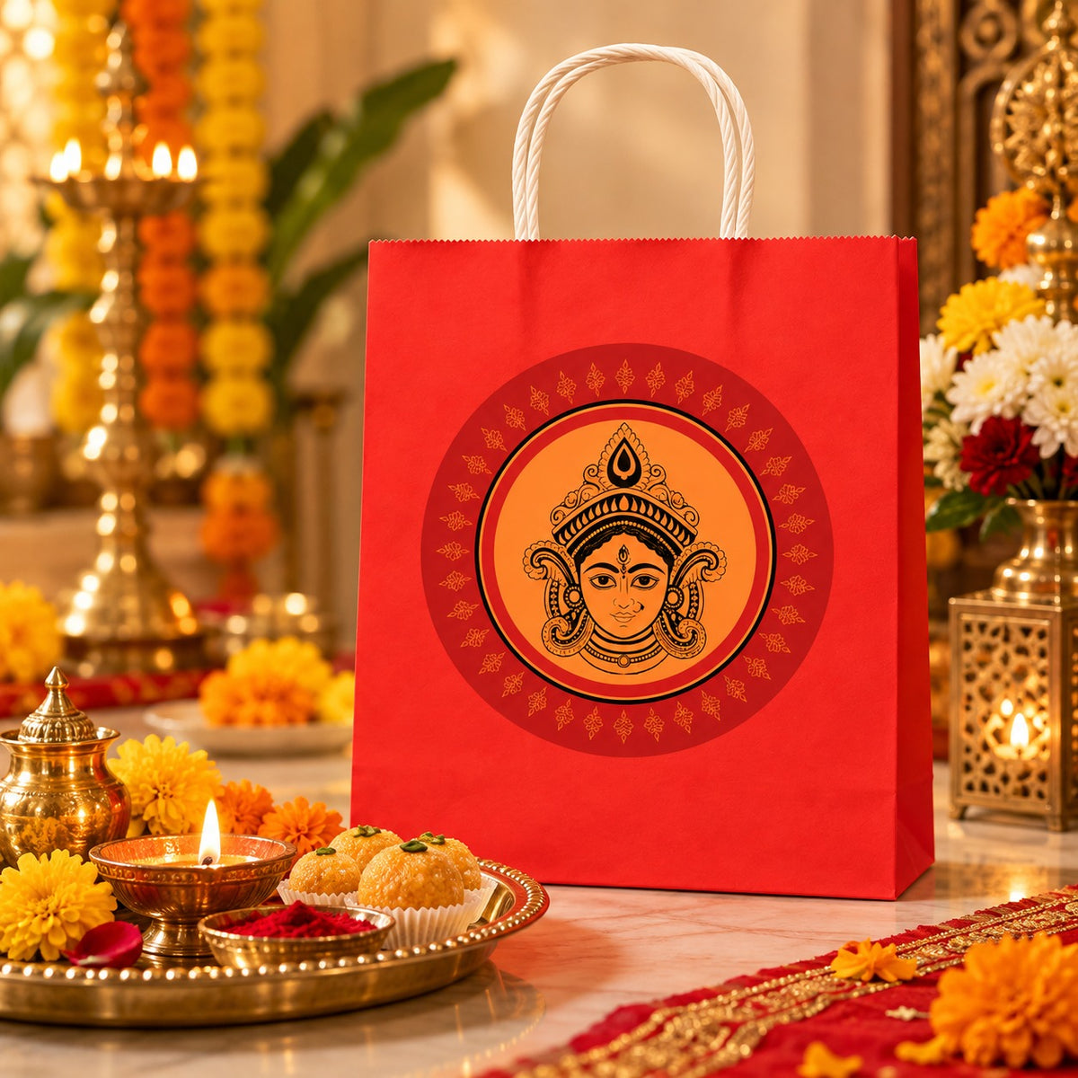 Durga Mata Kanjak Gift Bags - 12PC
