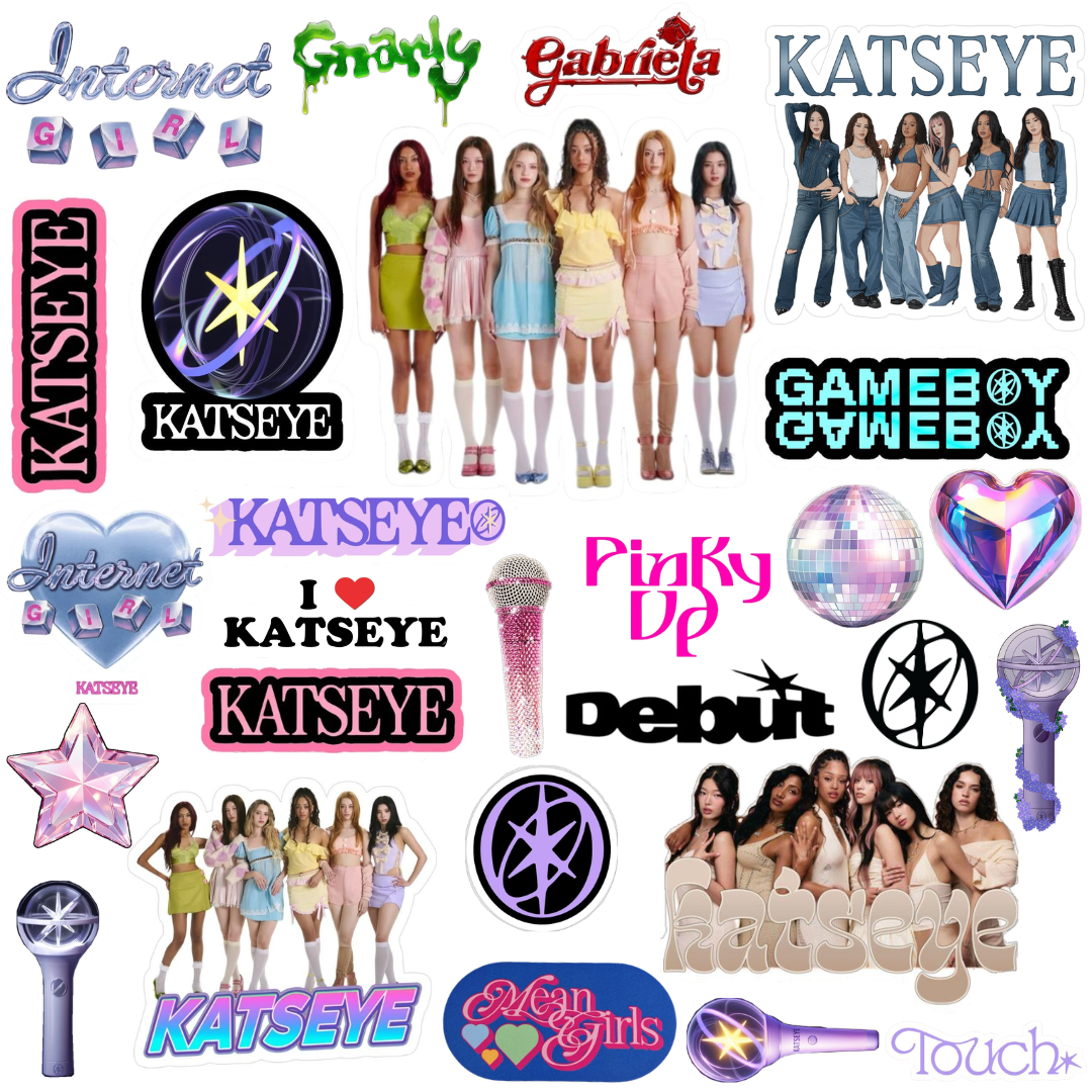 Katseye Vinyl Stickers - 4 Sheets