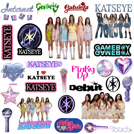 Katseye Vinyl Stickers - 4 Sheets