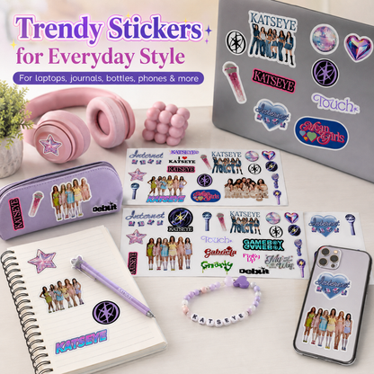 Katseye Vinyl Stickers - 4 Sheets