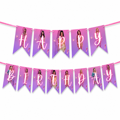 Katseye Inspired Happy Birthday Banner