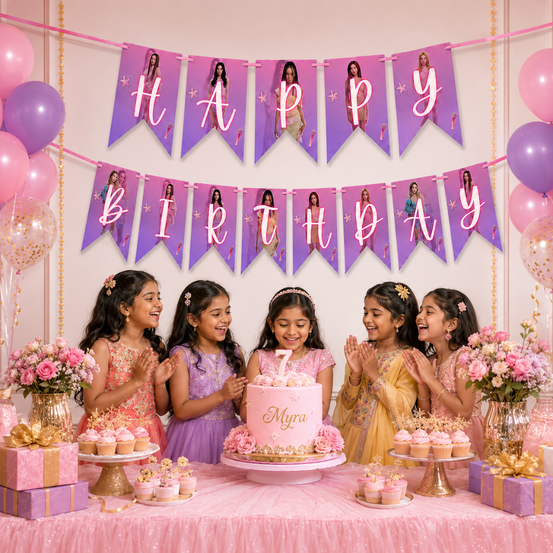 Katseye Inspired Happy Birthday Banner