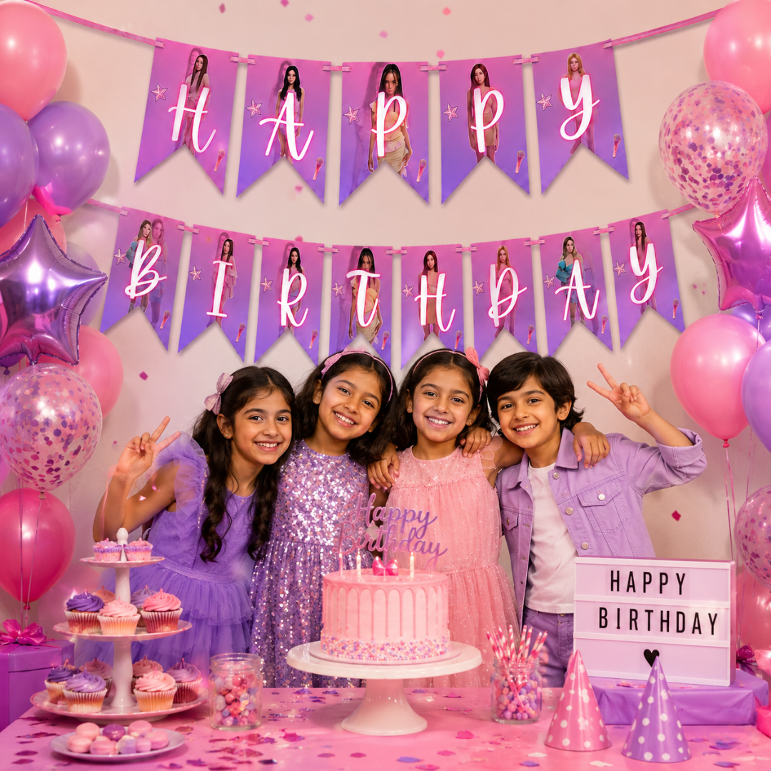 Katseye Inspired Happy Birthday Banner