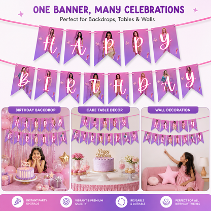 Katseye Inspired Happy Birthday Banner