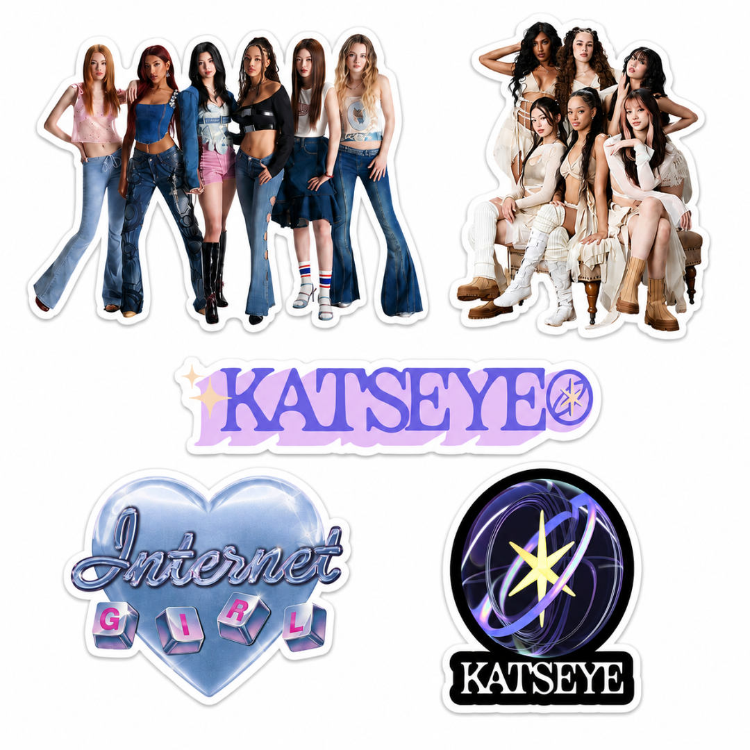 Katseye Inspired Party Cutouts - 5PC
