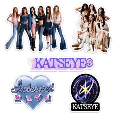 Katseye Inspired Party Cutouts - 5PC