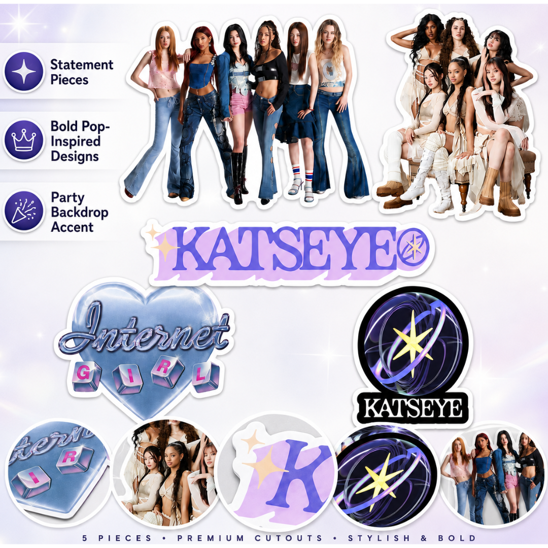 Katseye Inspired Party Cutouts - 5PC