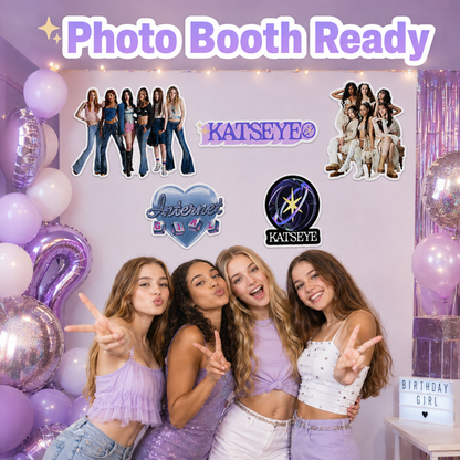 Katseye Inspired Party Cutouts - 5PC