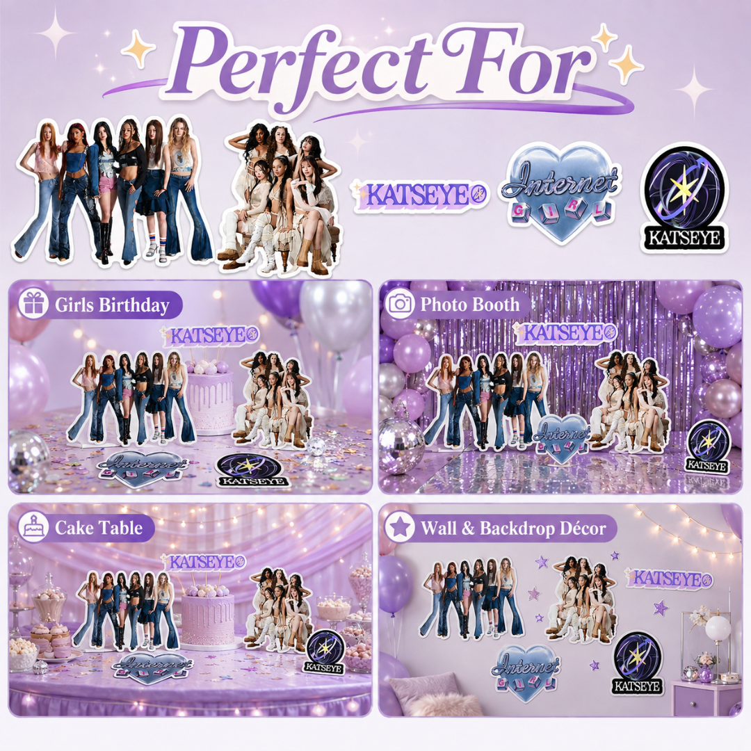 Katseye Inspired Party Cutouts - 5PC
