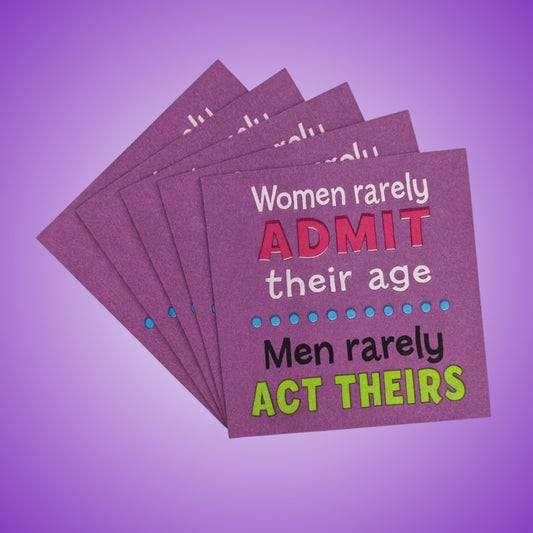 Men vs Women Beverage/ Party Paper Napkins - 30 PC
