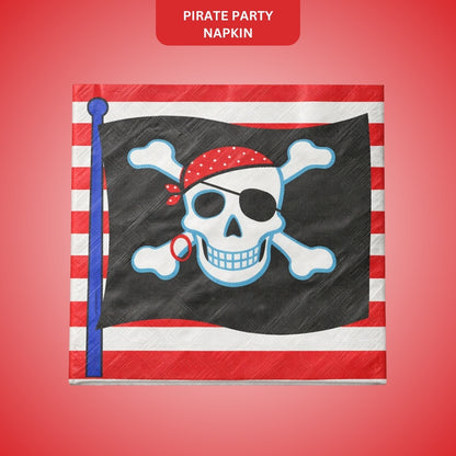 Pirate Party Theme Lunch  Napkins Pack of -16
