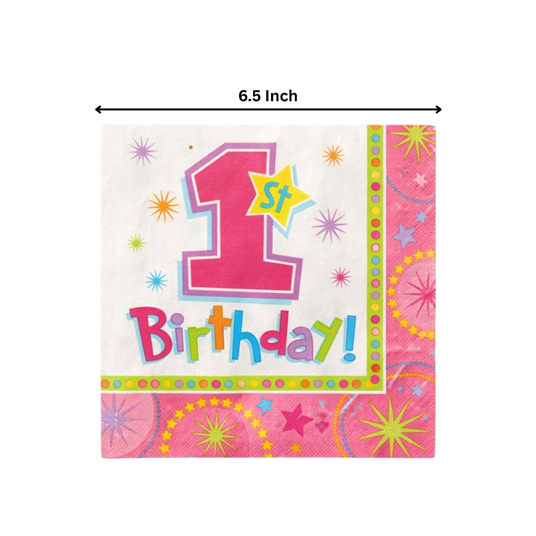 Lunch Napkin - ONE-DER FUL BIRTHDAY GIRL