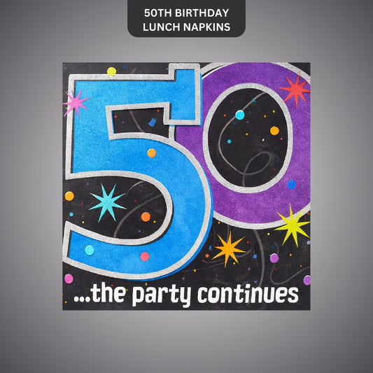 50TH BIRTHDAY LUNCH NAPKINS