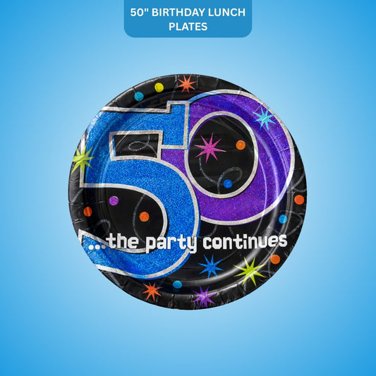 50" BRTHDAY LUNCH PLATES