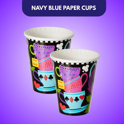 Wonderland Theme Party Paper Cups  - 250ML - 8Pc