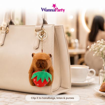 Capybara Strawberry Holding Flapping Clapband - 1PC