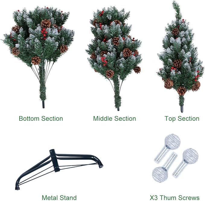 Pine & Cherry Fancy Christmas Tree - 10FT