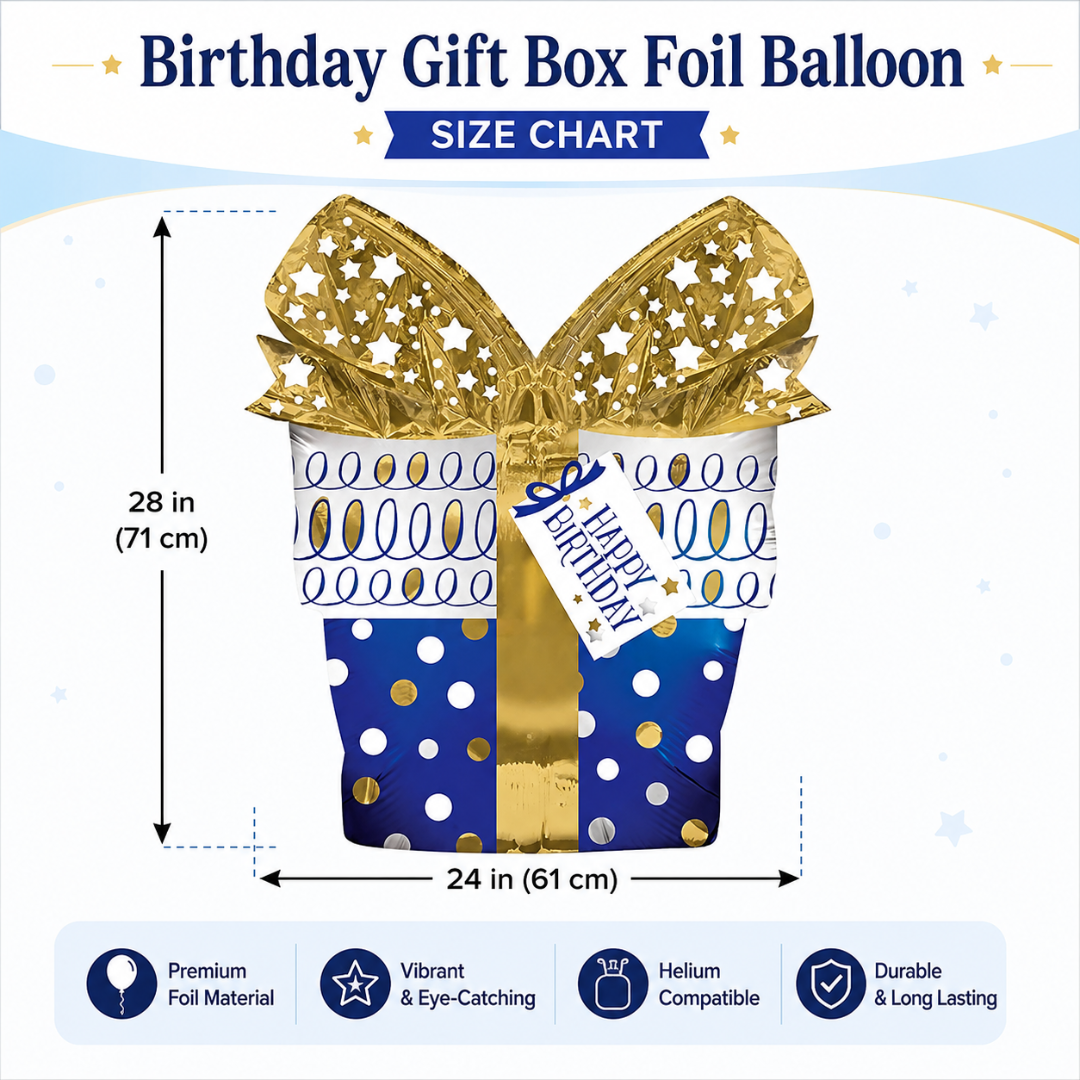 Large Shape Birthday Gift Foil Balloon