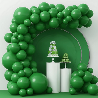 Dark Green Latex / Rubber Balloons - 9 inches - Bulk Pack - 50PC