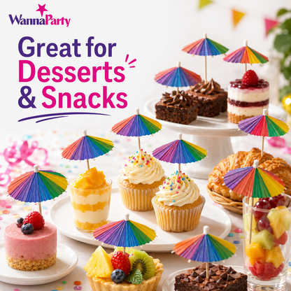 Umbrella Drinks Topper - 12PC