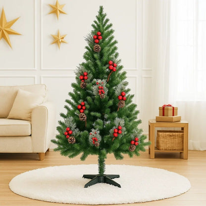 Pine Christmas Tree Green - 6FT with Cherry & Pine Tree Inserts